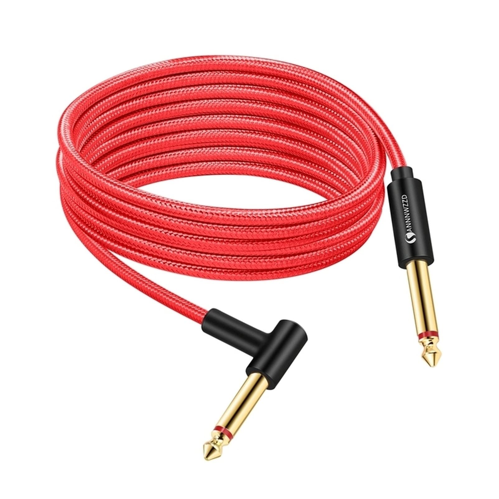 Cable de audio jack Cable de guitarra 6,5 mm Jack Cable de audio Nylon trenzado 6.35 Cable de instrumentos de guitarra for guitarra eléctrica Amplificador de mezcladores de guitarra 6.35mm Cable Cable