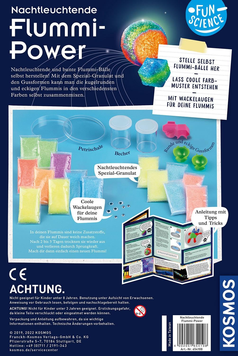 Fun Science Nachtleuchtende Flummi-Power: Experimentierkasten