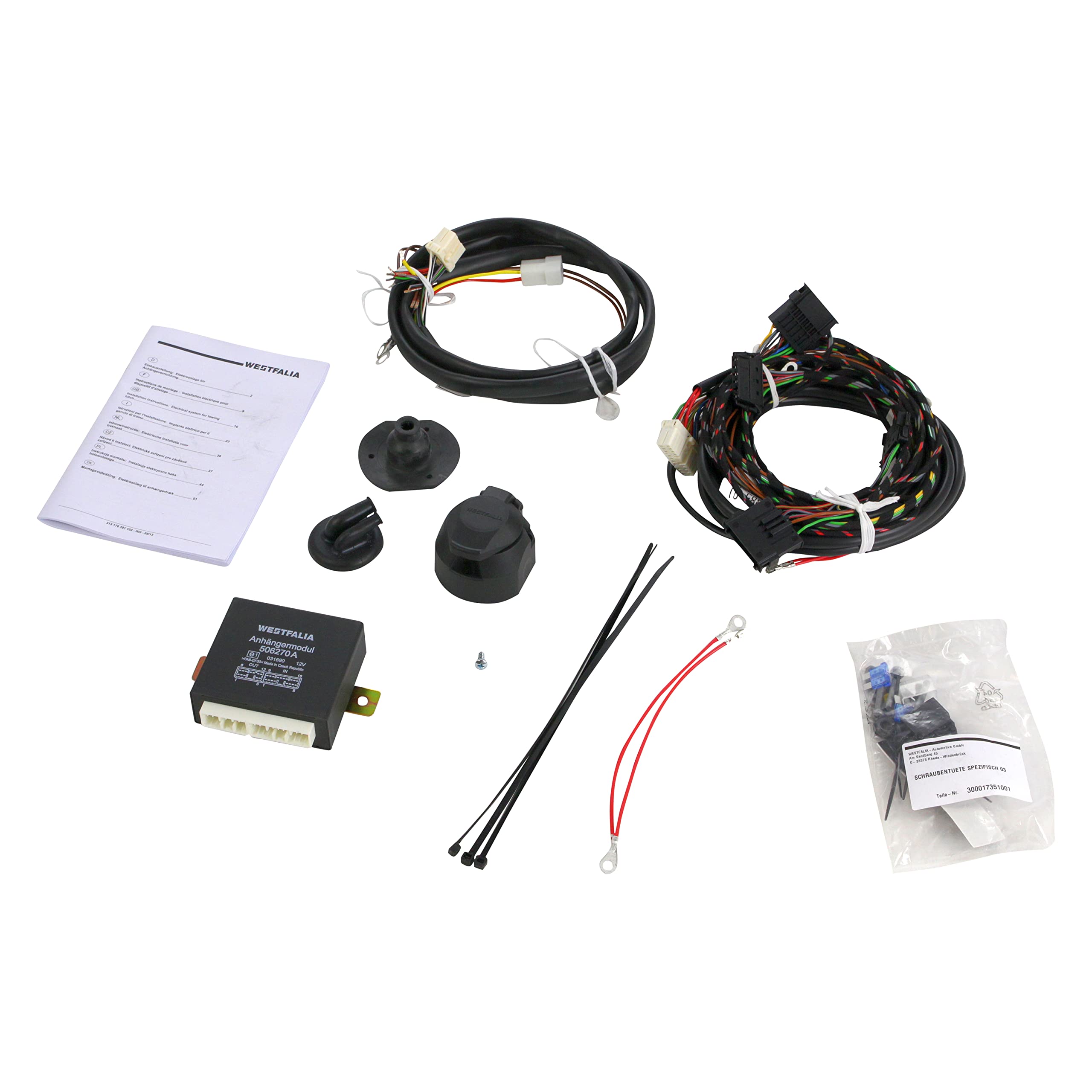 Pacco Gancio traino estr. Westfalia per Mercedes GLA 13- & e-kit spec