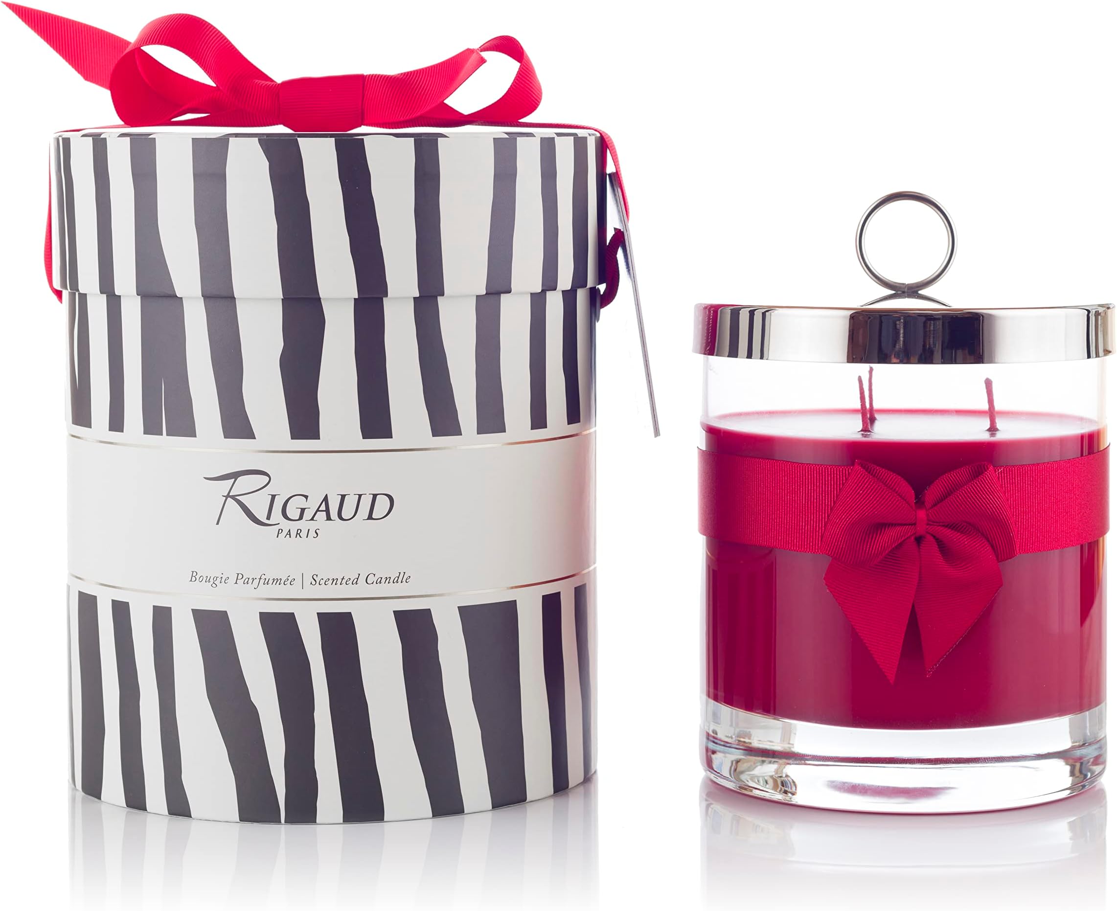 RigaudParis Prestige Candle La Vie en Rouge - 750g, 150h of Perfume, 100% Made in France and Handmade