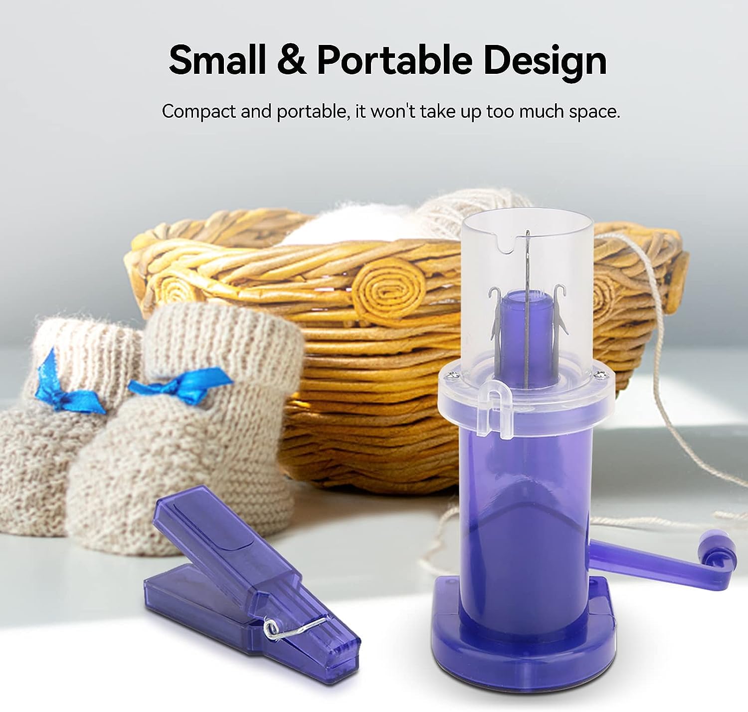 Dekaim Macchina per Maglieria A Mano, Strumento per La Lavorazione A Maglia Domestica Fai da Te, Macchina per Lavorare A Maglia Portatile, Mini Strumento per Cucire Il Cardigan A Maglia