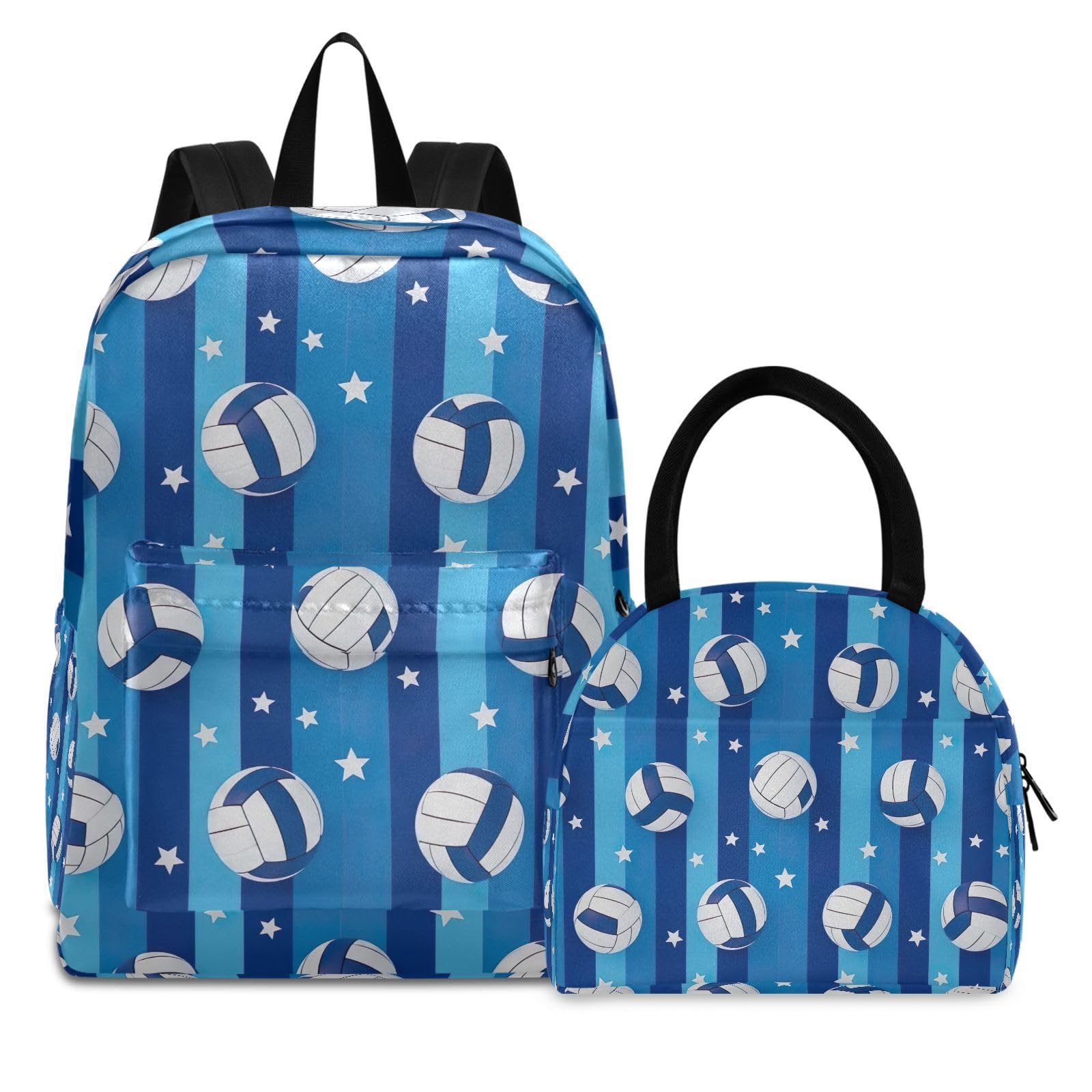 Sac à dos d'école à rayures bleues résistant pour soulager le dos des élèves - 8