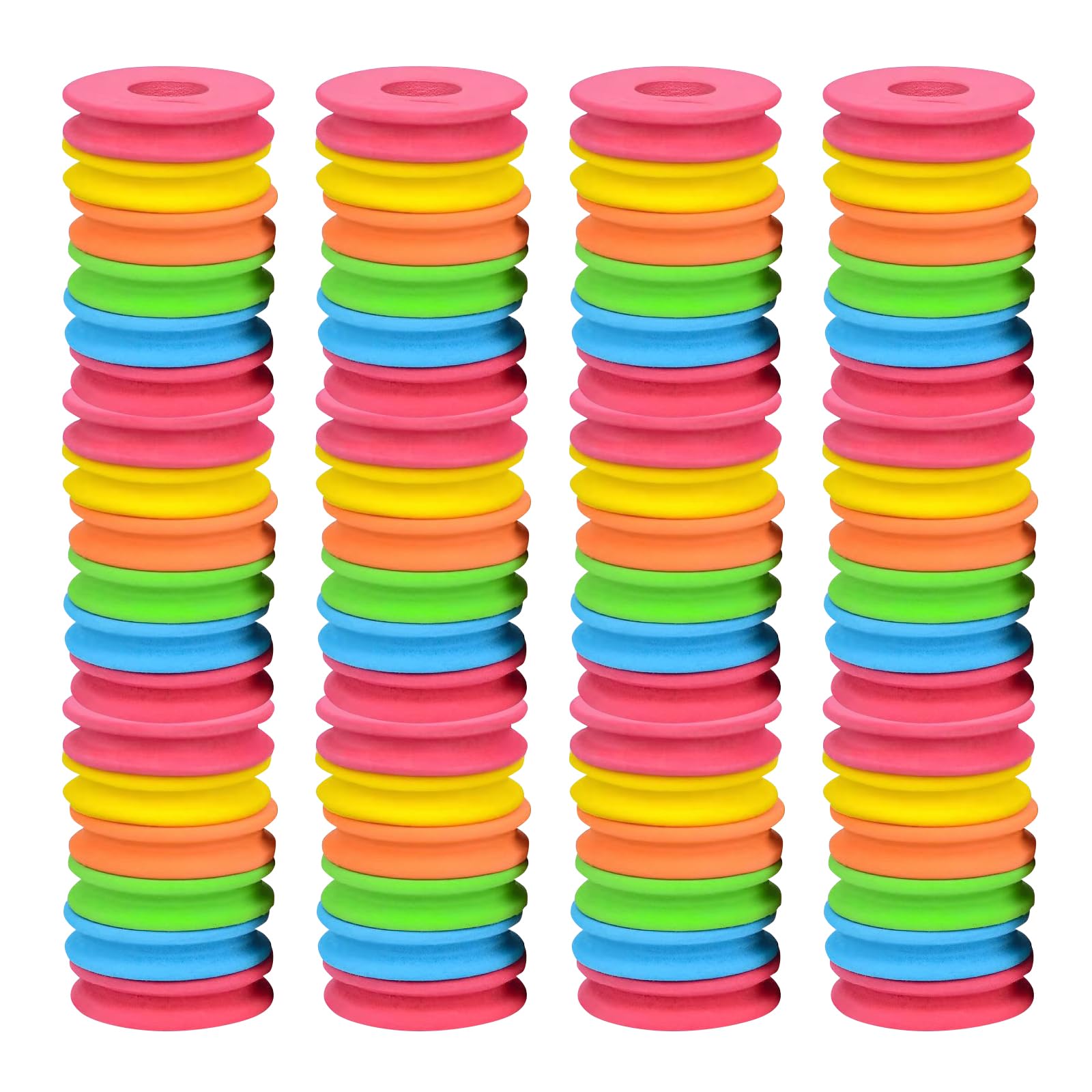100 Bobines Mousse Pour Ligne De Pêche - Organisation Hameçons | 5 Couleurs | Diamètre 4.5cm