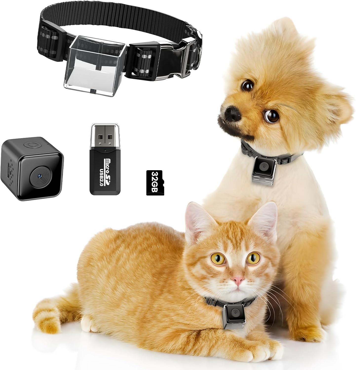Cat Camera Collar, No APP No WiFi Needed Cat