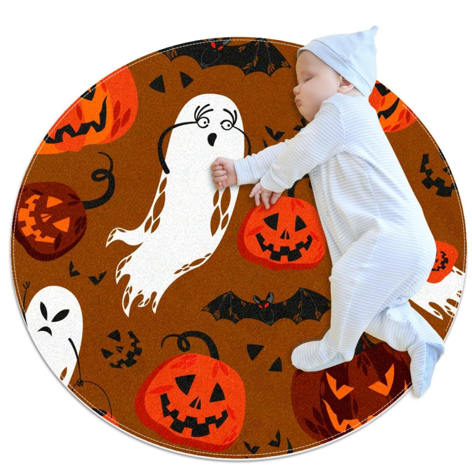 Tapis de bain Halloween antidérapant et sécurisé pour chambre d'enfant
