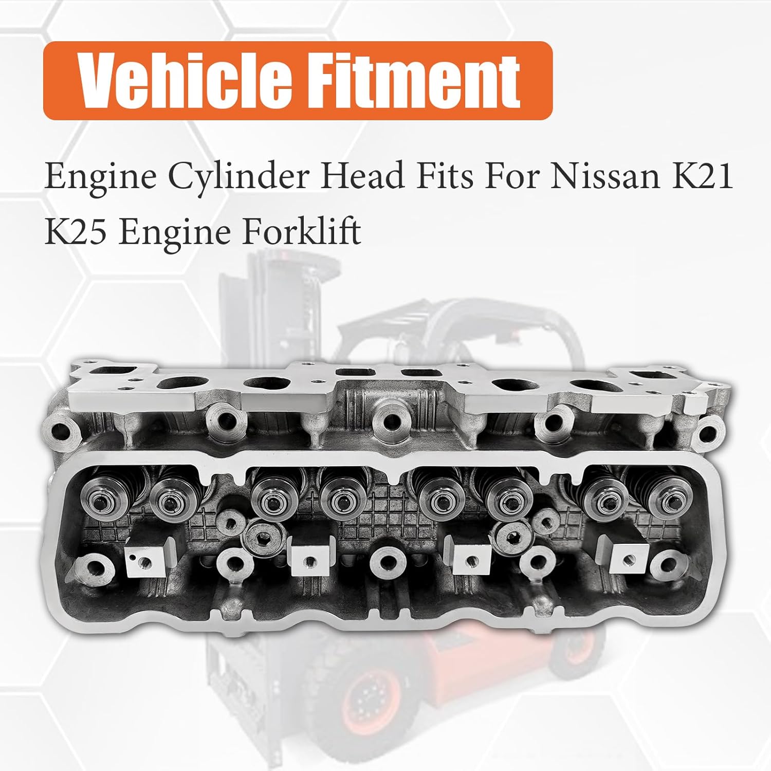 91H20-00310 Complete Cylinder Head Assy For Nissan K21 K25 Engine Forklift Replace 91H20-00310-COMP N-11040-FY501 11040-FY501