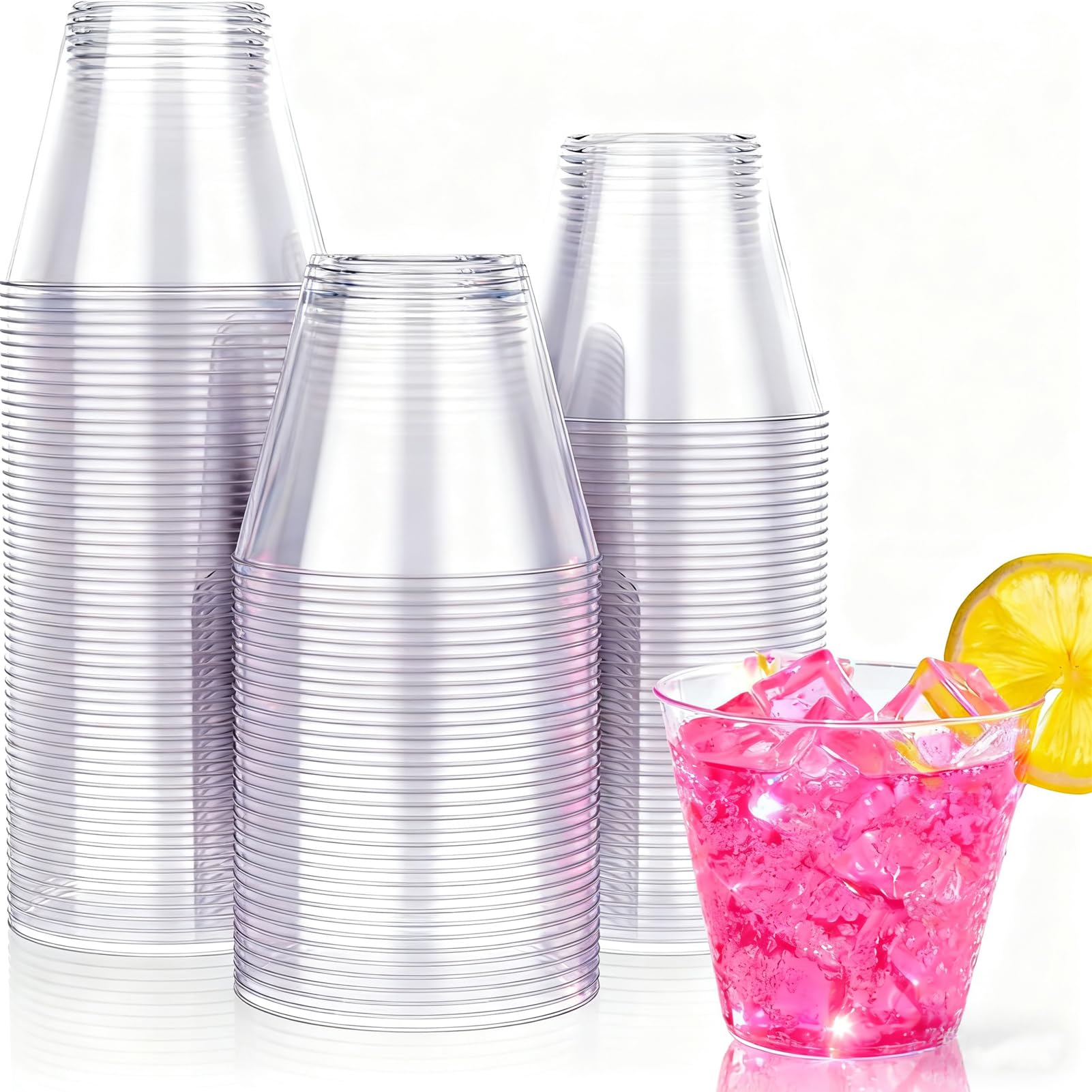 JOLLY CHEF 100 Pack 9 oz Gold Glitter Party & Wedding Cups — Amazon image 10