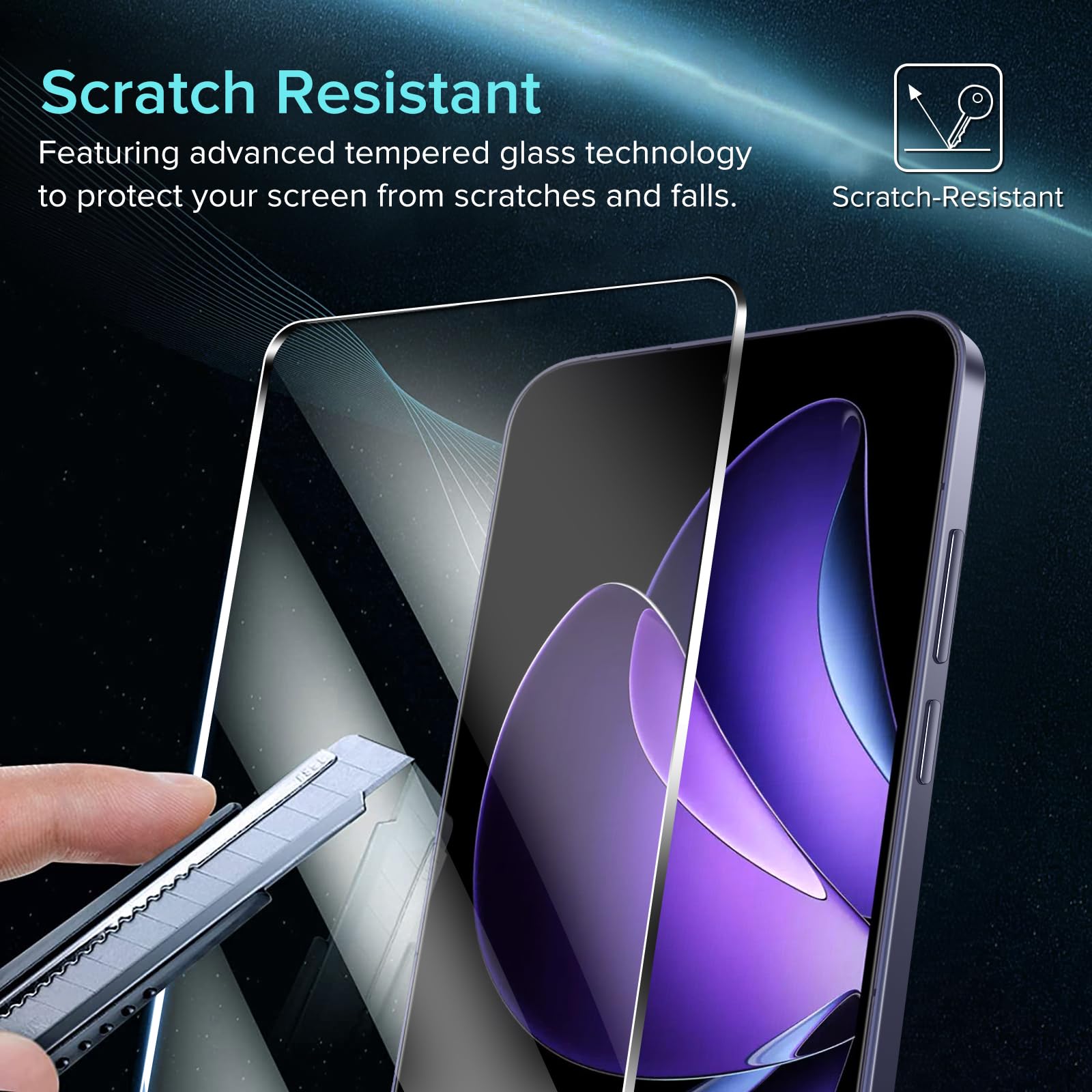 Tieeyivv Pellicola per OPPO Reno 12 F 5G/4G/OPPO Reno 12 FS 5G/4G Vetro Temperato Vetro Fotocamera Posteriore Pellicola Pieno Copertura Anti Graffio, Anti-Impronte, Senza Bolle, Ultra Trasparente