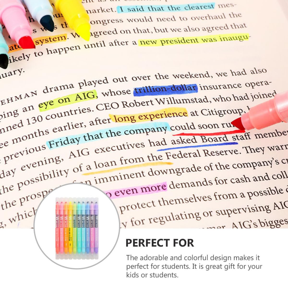 30pièces Stylos Marqueurs Effaçables à Double Couleurs Pastel Feutres à Écriture Lisse Pour Étudiants Pratique Pour Bureau Et