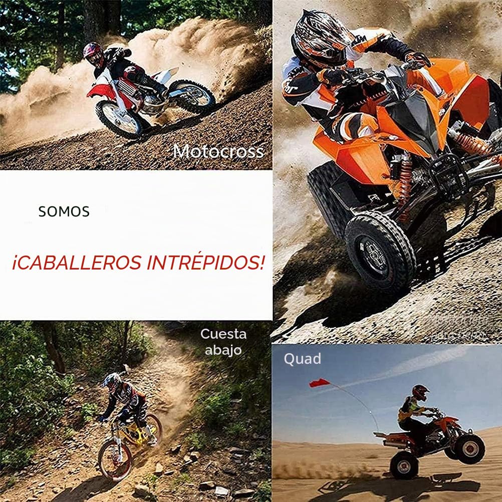 Casco de Motocross, Casco Profesional de Motocross Motocross Dirt Bike Off Road Conjunto de Cascos de Moto Casco Integral con Gafas Guantes Cubierta Facial, Casco de Motocicleta