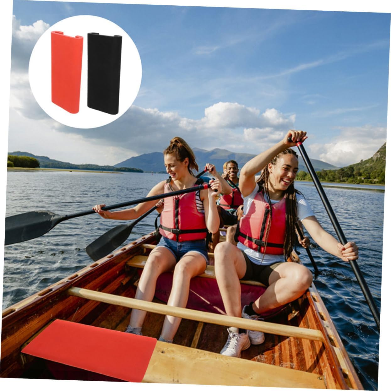 2pcs Breathable Dragon Boat Seat Cushion Non-Slip Paddling Pad for and Racing Comfortable Eva Design for Enhanced Friction and Support