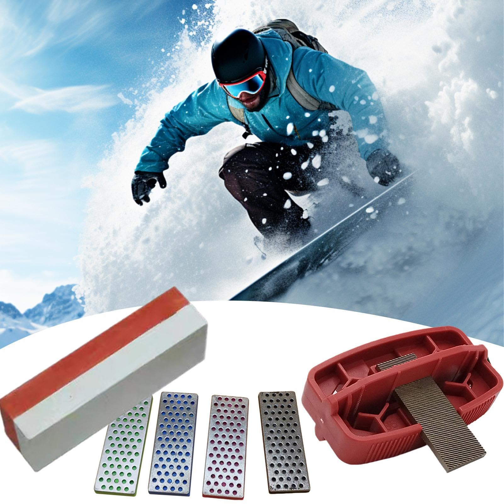 Affûteur de Carres de Ski Kit Ergonomique Antidérapant