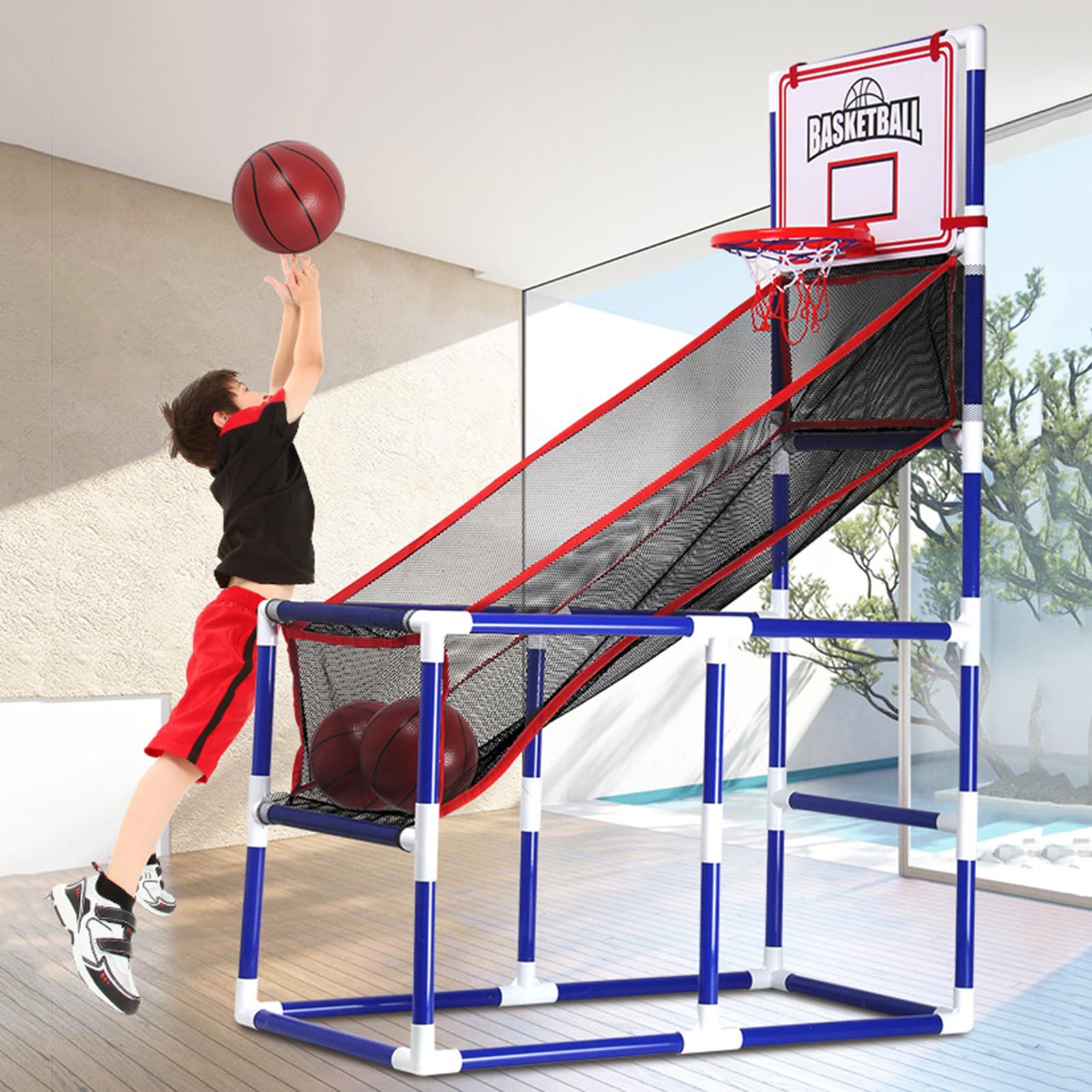 Tablero de Baloncesto sin Perforaciones - Marco de Tiro fácil de Montar