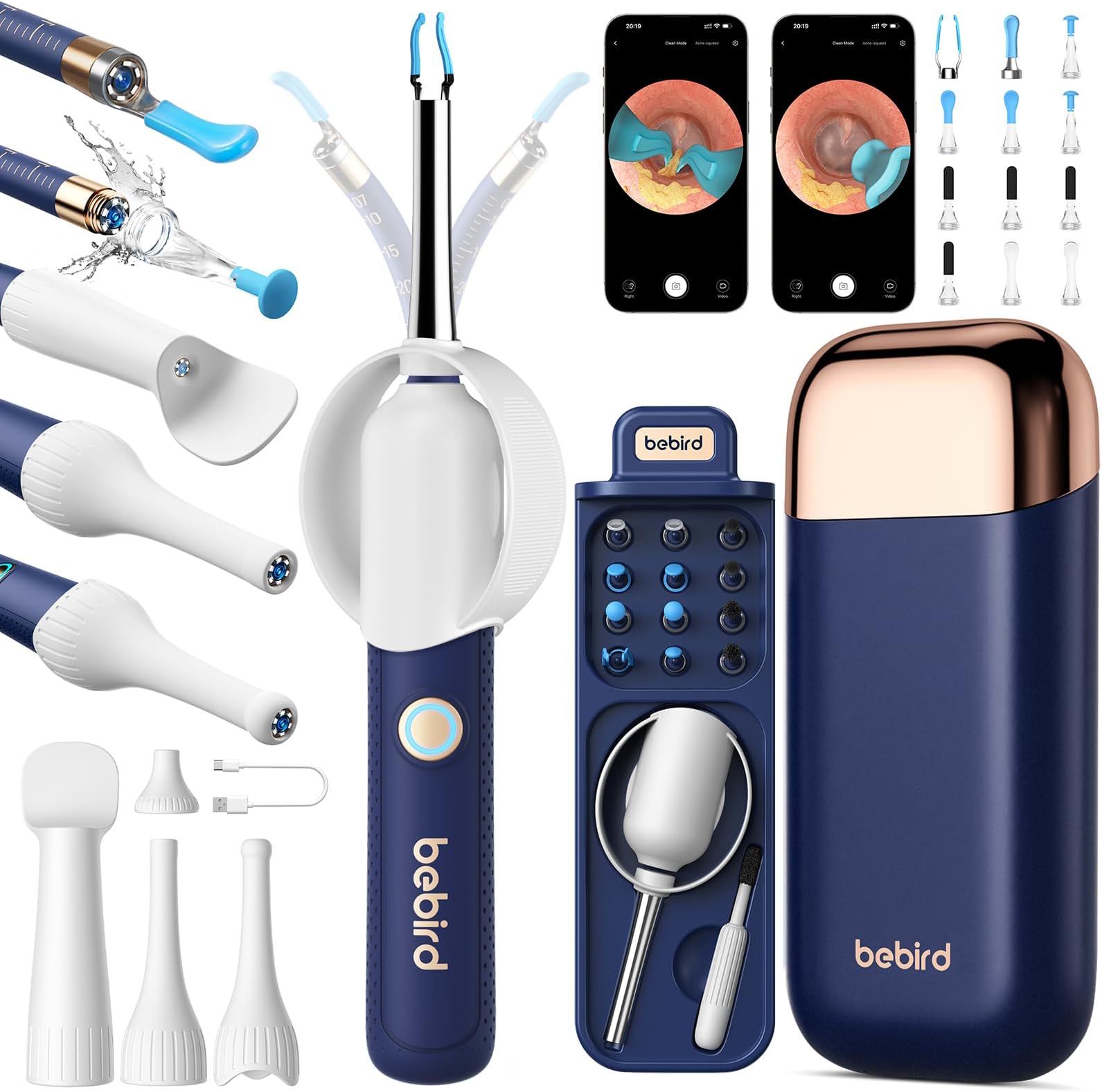 Bebird R37R Ear Wax Removal Tool Camera, Flexible Scope and Visual Tweezers