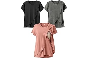 Breastfeeding Clearance 3-Pack - Rnxrbb Summer Nursing Tops