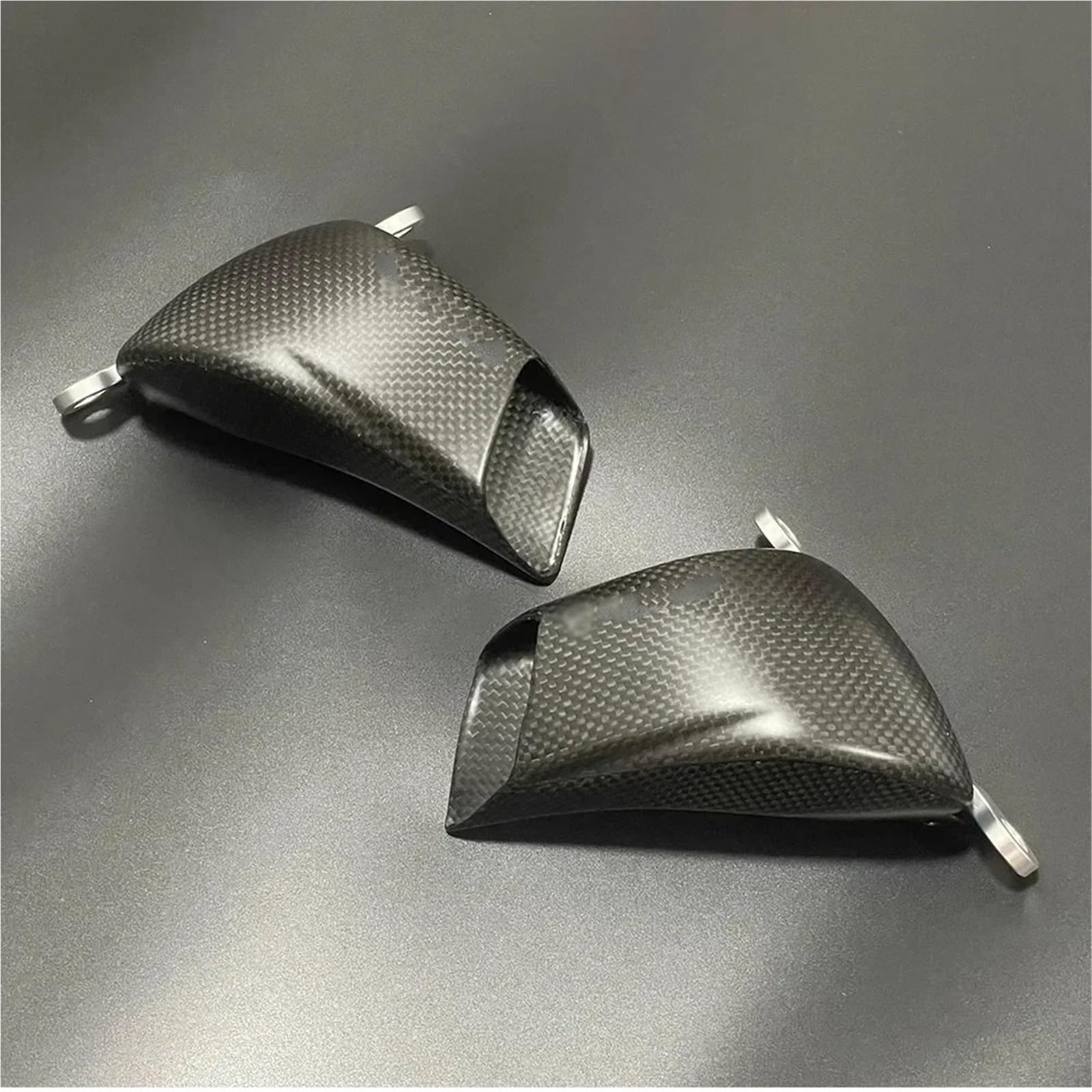 Conductos de refrigeración de aire de pinza Cubierta del radiador de la pinza del conducto de aire del freno delantero de motocicleta compatible con DUCATI PANIGALE V4 V4S Streetfighter V4/V4S(Gloss)