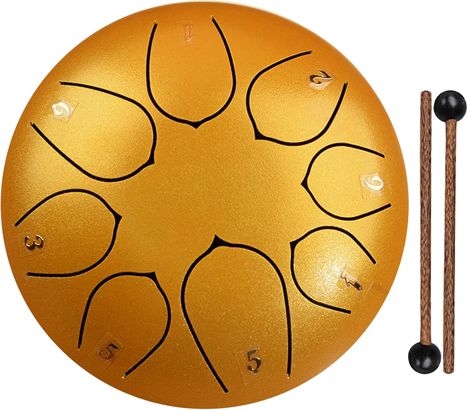 Vilihkc 6 inch 8 note Steel Tongue Drum,Percussion Instrument Handpan Drum C Key with Bag, Music Book and Mallets for Meditation Entertainment Musical Education Concert Yoga