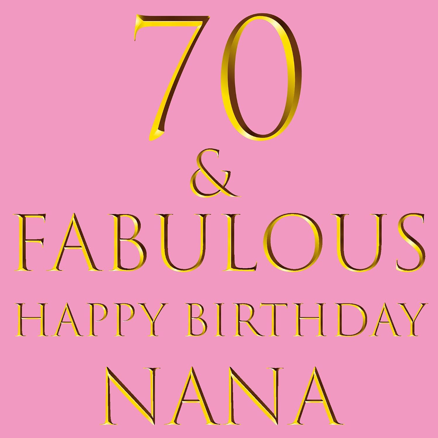 Hunts England, Large Nana 70th Birthday Card, 70 & Fabulous, Happy Birthday Nana, Still Totally Fabulous Collection, Large - Image 3