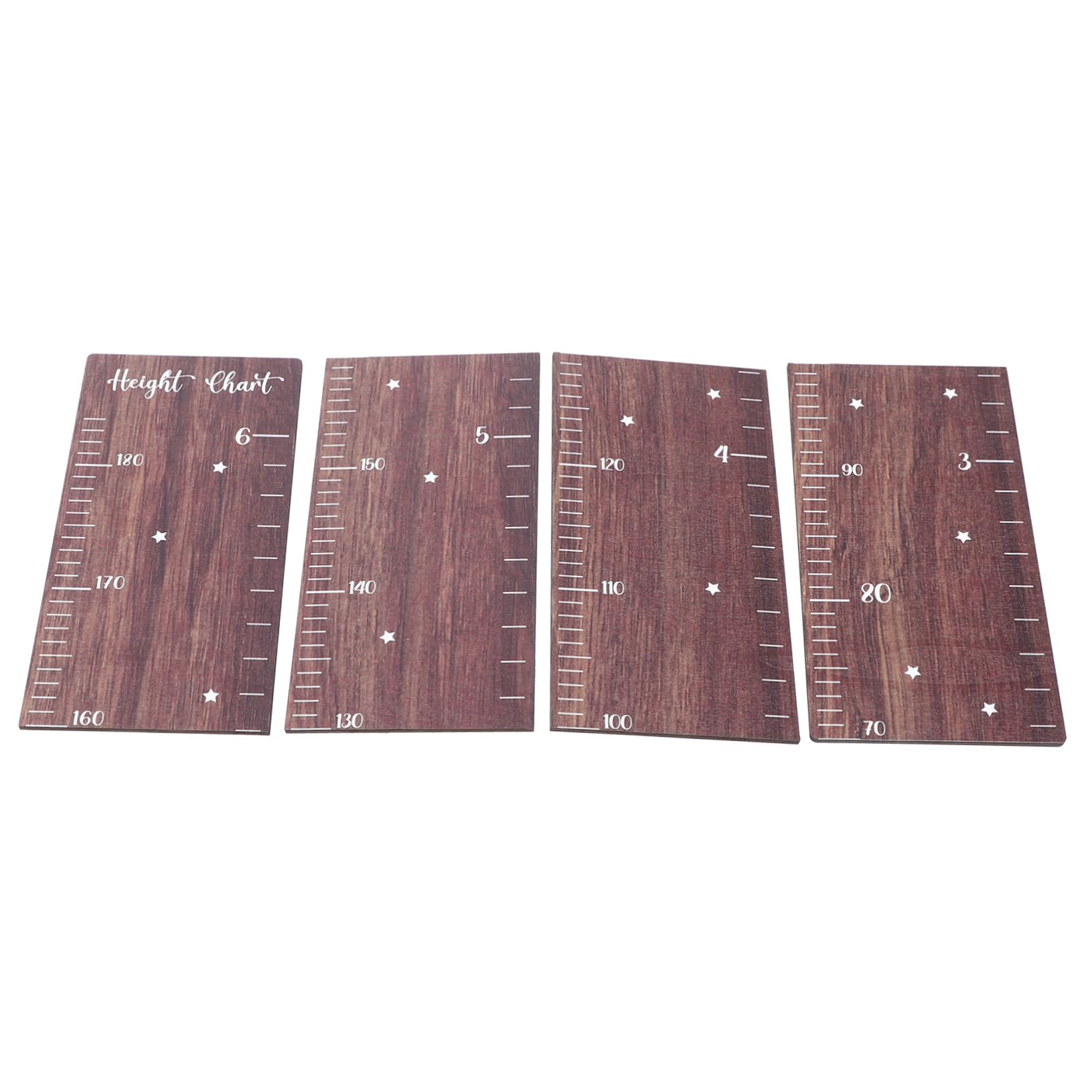 Ipetboom Tabla de Crecimiento de Madera para Pared Medidor de Altura Infantil y Seguro Decoración para Guardería y Habitación Infantil Regla de Crecimiento para Registro Preciso