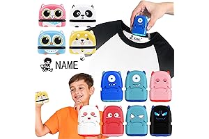 Custom Personalized Name Stamp for Little Kids - Waterproof Permanent Ink Wash...