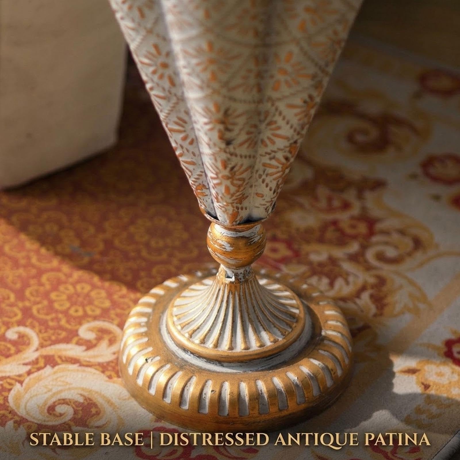 Portaombrelli in Metallo Design Vintage, Porta Ombrelli da Terra Ingresso
