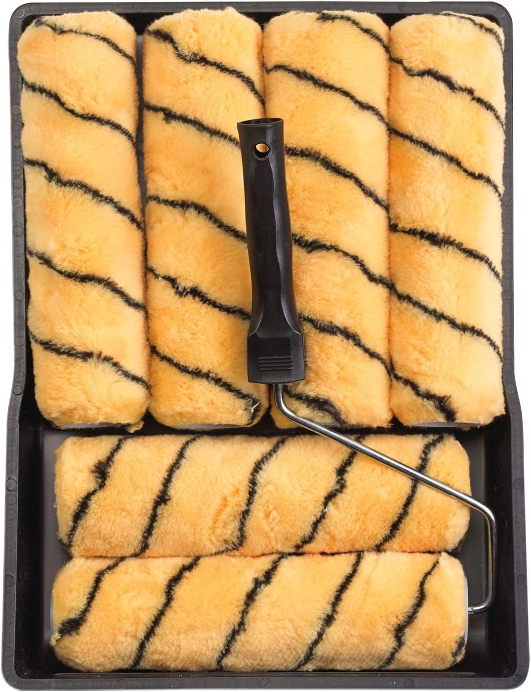 Paint Roller Sleeve 8 Piece Set 9"(229mm) Tiger Stripe Paint Roller Set