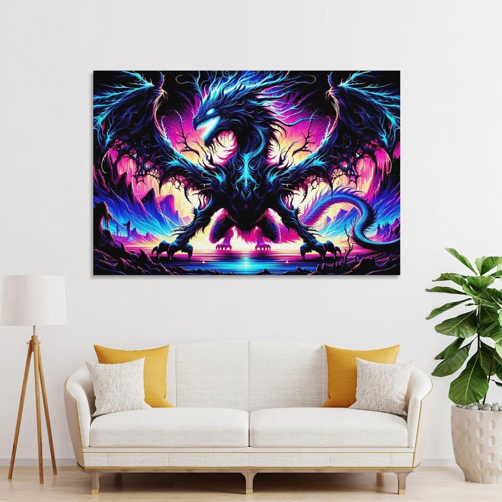 Junmoney Wall Picture Print Spectrum Drake, 24x36inch(60x90cm), for Entryway, Lounge Links Or Small Walls, Home Artwork for First Impressions
