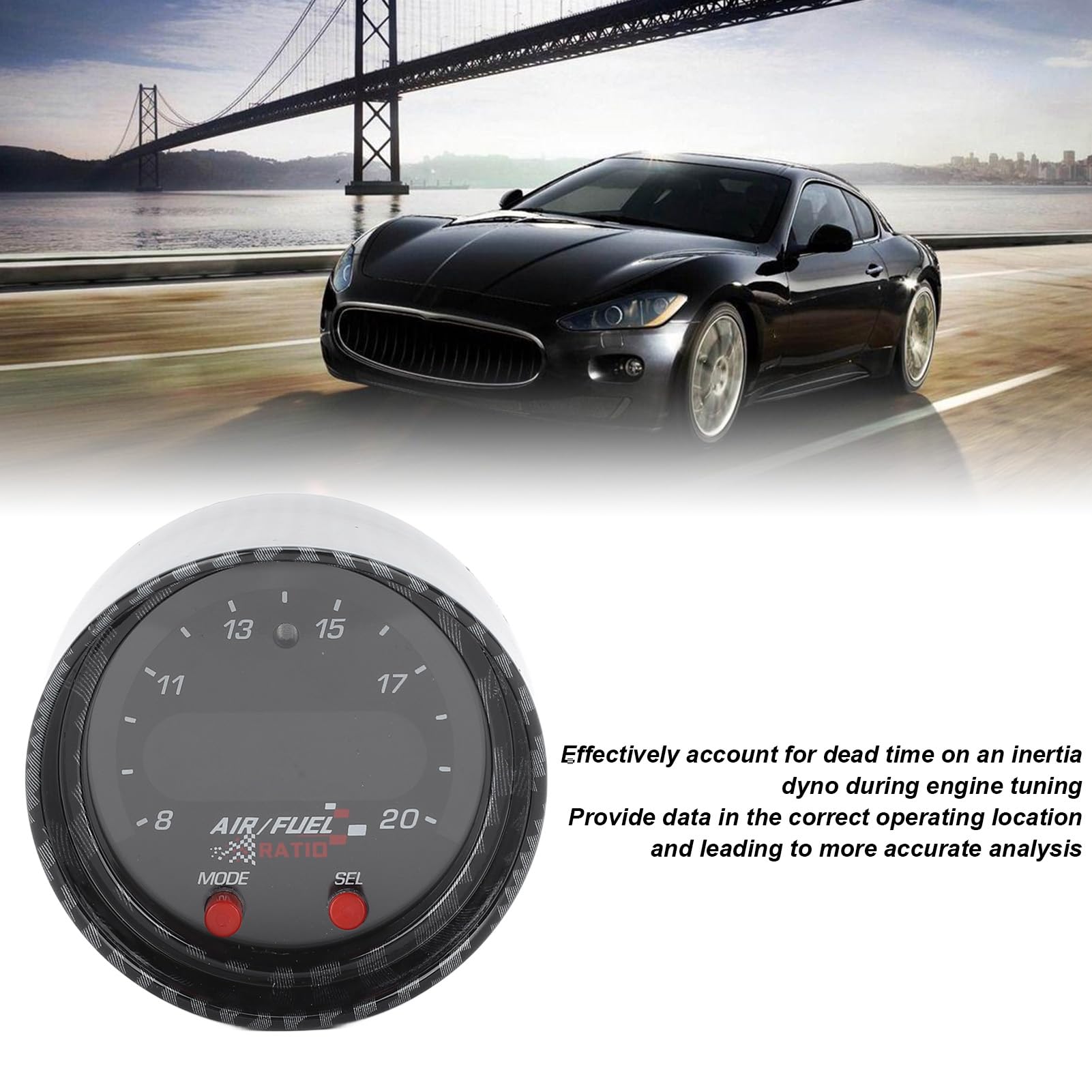 30-0300 X-serie Breedband UEGO AFR-sensorcontrollermeter, 52 Mm Lucht-brandstofverhoudingsdisplay met Automatische Dimfunctie