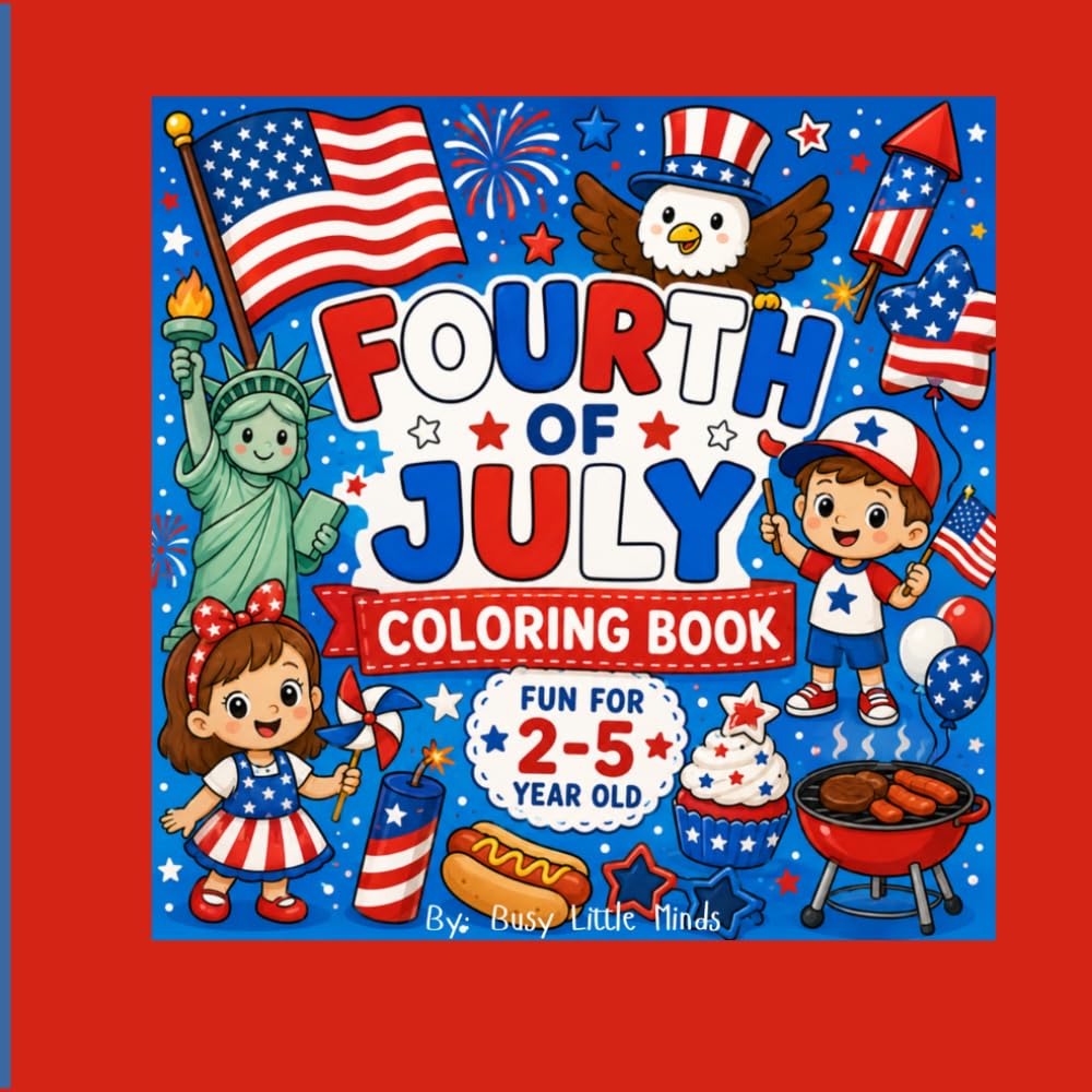 Fourth Of July Coloring Book