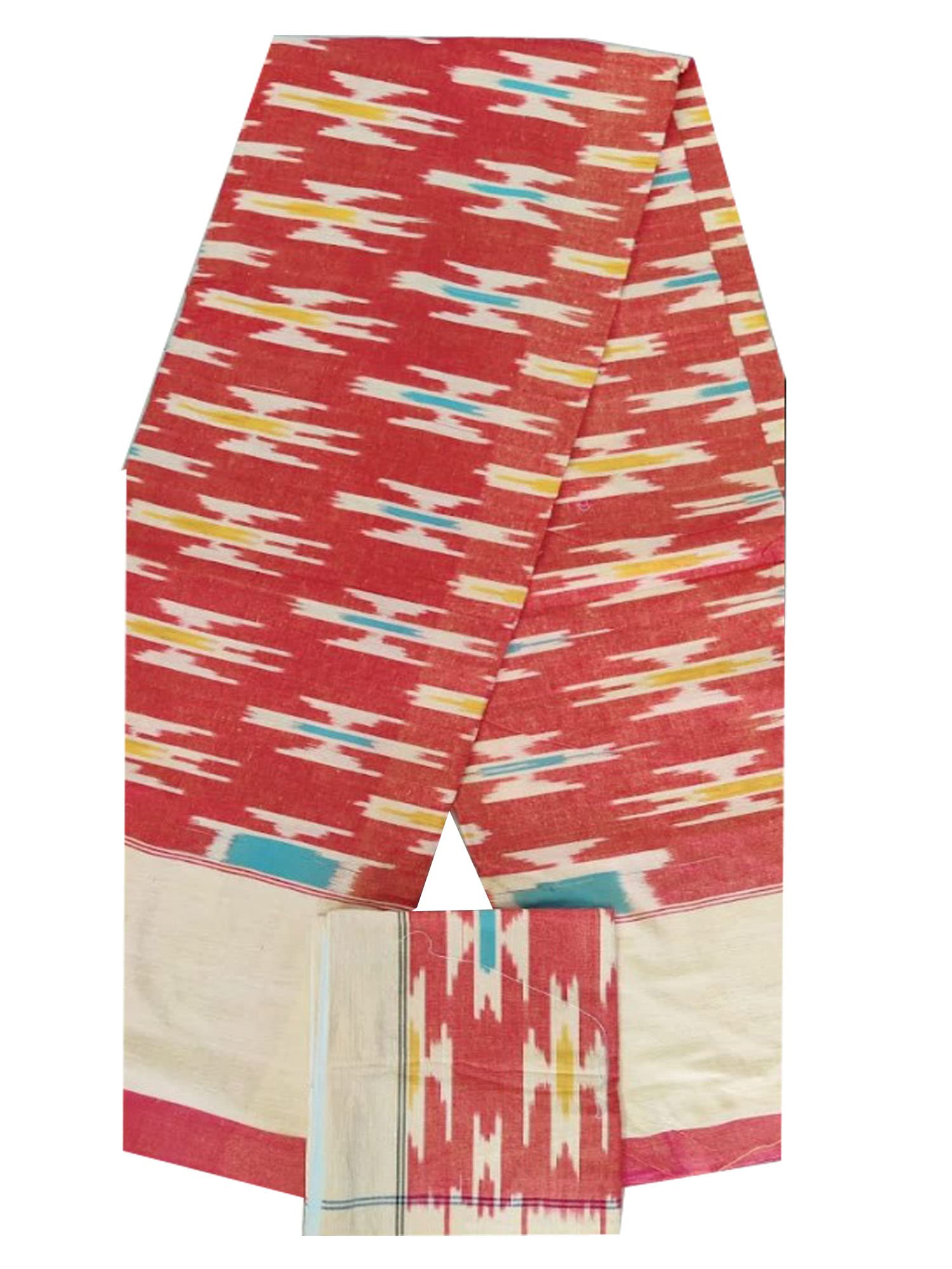 Apolee odisha Handloom sambalpuri Double bedsheet (Multi-4, Cotton)