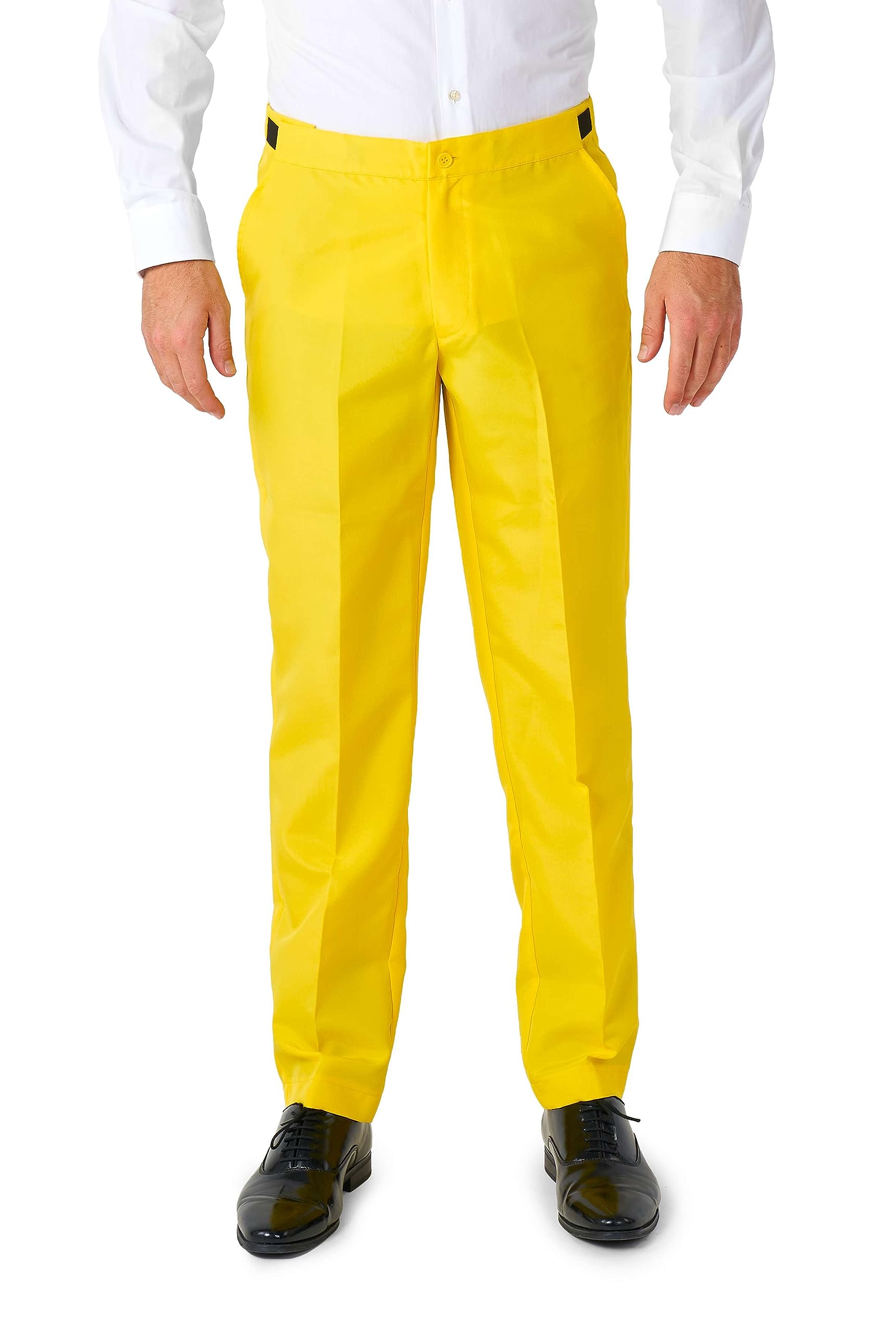 Suitmeister Herrenkostüm - Elf Weihnachten Halloween Outfit Set - Grün, Gelb - Enthält Weihnachtsblazer, Hose, Hut, Krawatte