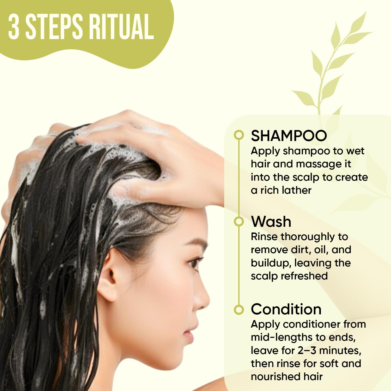 DEL SUR Hydrating Shampoo and Conditioner Set | 16 fl oz Each | with Camellia Japonica, Squalane, Hyaluronic Acid, Baobab Extract & Biotin | Deep Moisture for Dry, Damaged Hair - Image 8