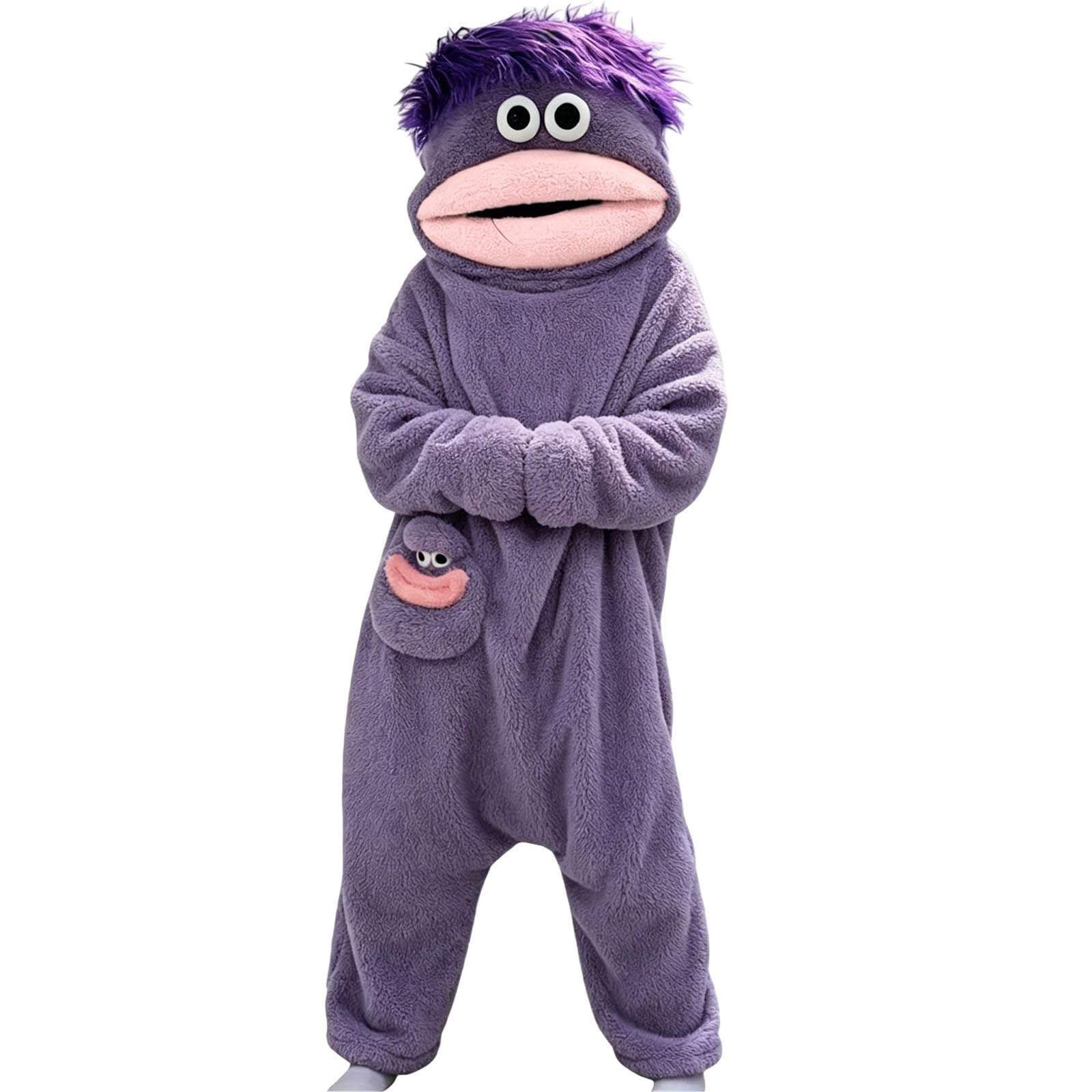 Monster Onesie 🅚🅘🅓🅢 Hooded Jumpsuit Halloween Costumes