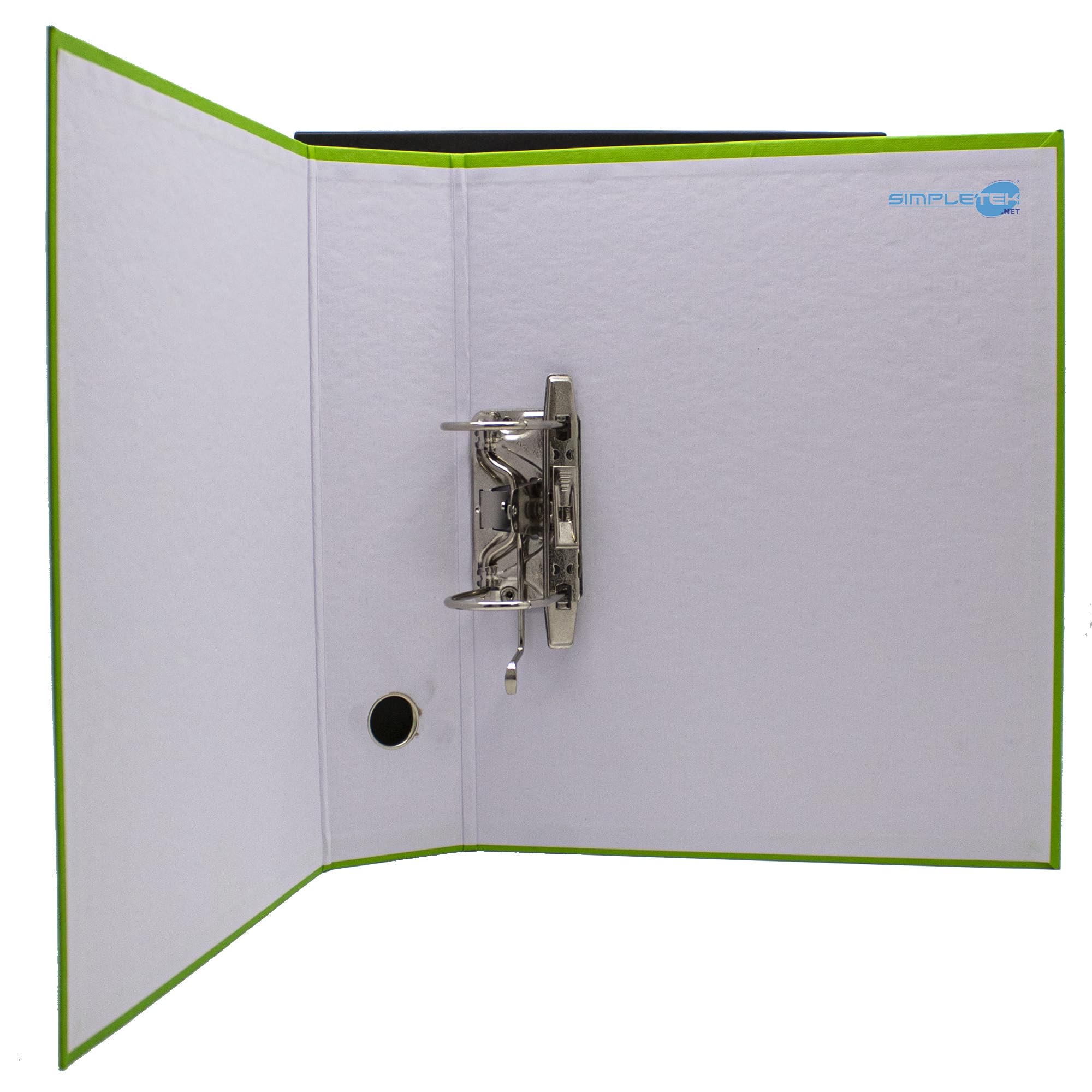 SIMPLETEK - 12x Raccoglitore ad Anelli per Buste e Documenti Verde Nero Registratore Protocollo 0201150 P.VC (12 pezzi)