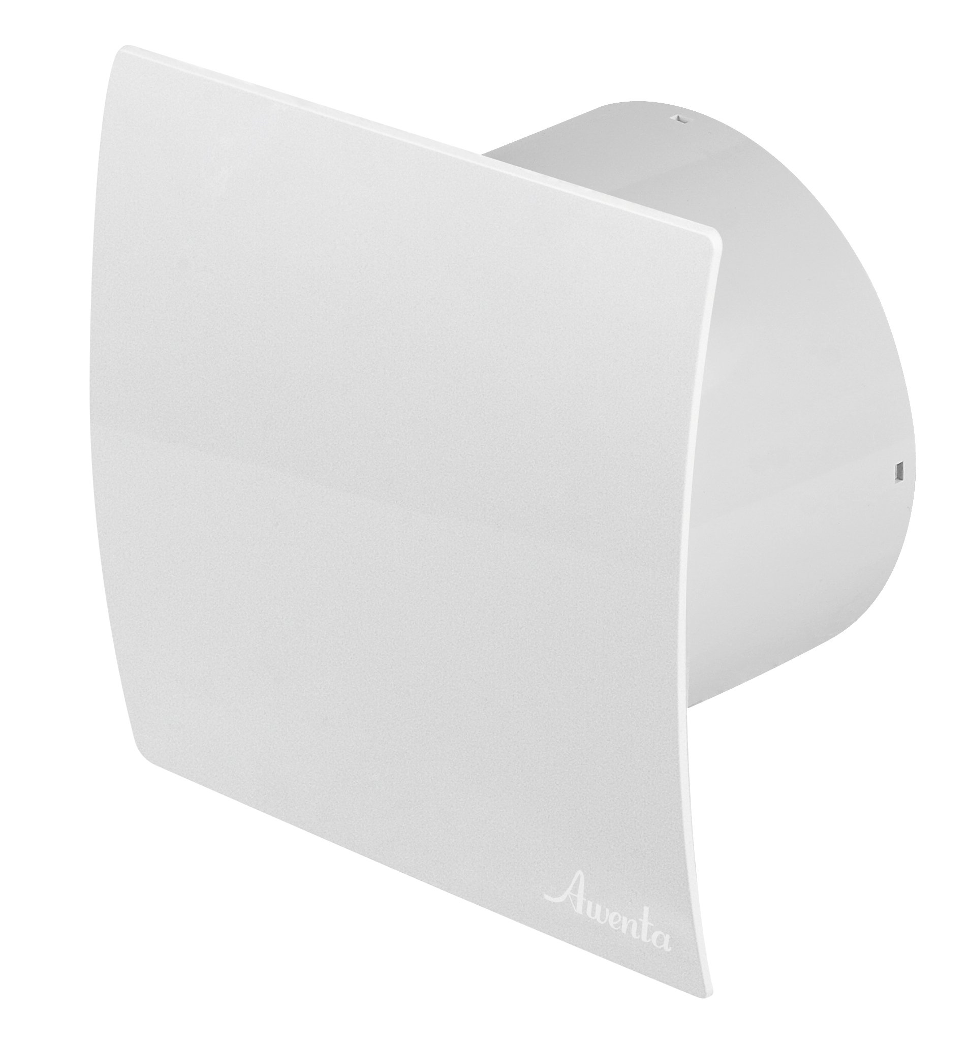 Wentylator łazienkowy, Ø 100 mm, panel przedni, biały, WEB i czujnik wilgotności/higrostat z timerem/regulacją biegu, wentylator sufitowy, przedni, wentylator ścienny, wentylator łazienkowy,