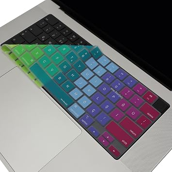 McStorey MacBook Türkçe Q Klavye Koruyucu US Amerikan Return Enter Uyumlu M1-M5 | A2681 A3113 A3240 A3449 A2941 A3241 A2442 A2779 A3426 A3434 A2485 A3429 | Silikon Keyboard Cover Pembe Yeşil