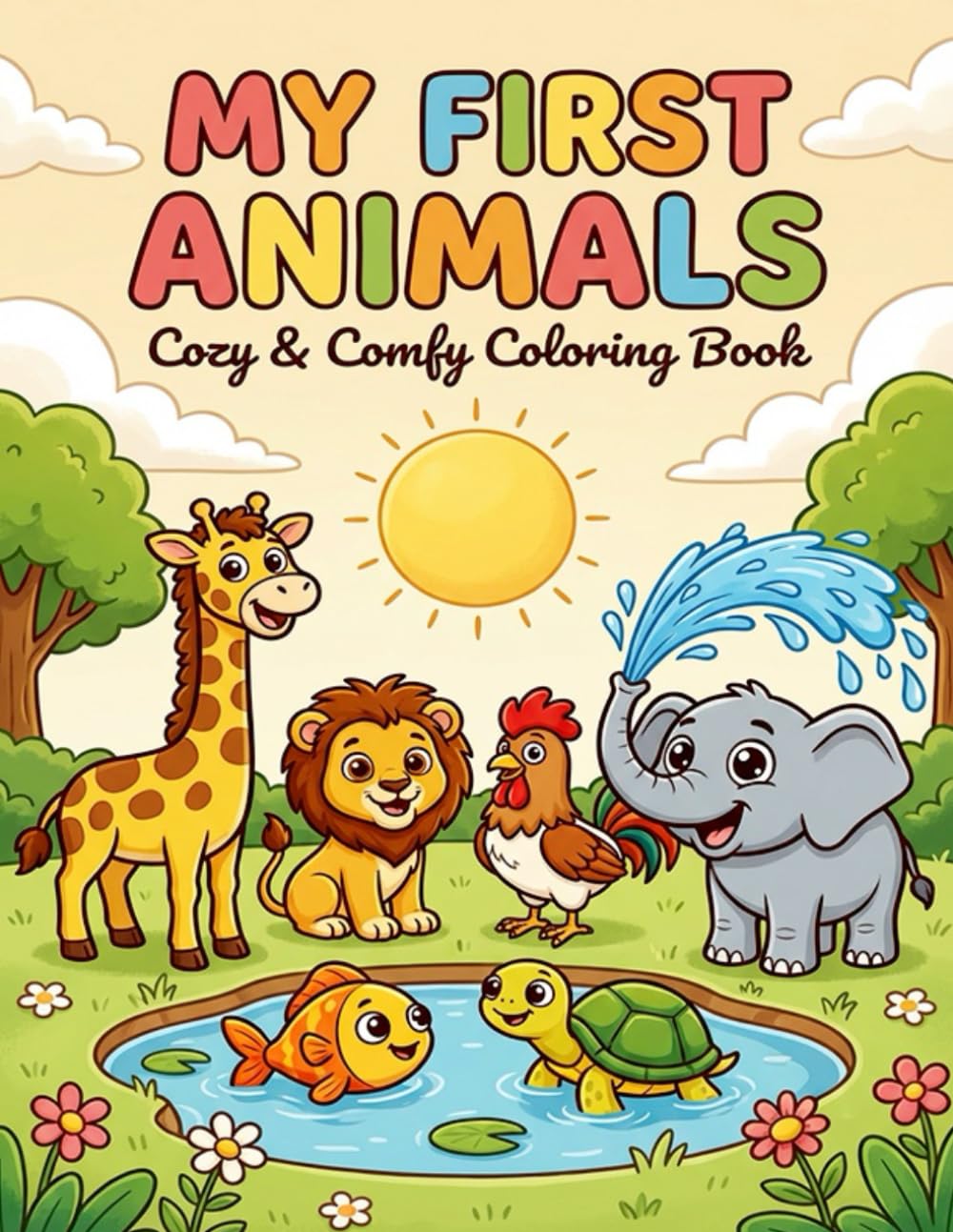 MY FIRST ANIMALS: Cozy & Comfy Coloring Book