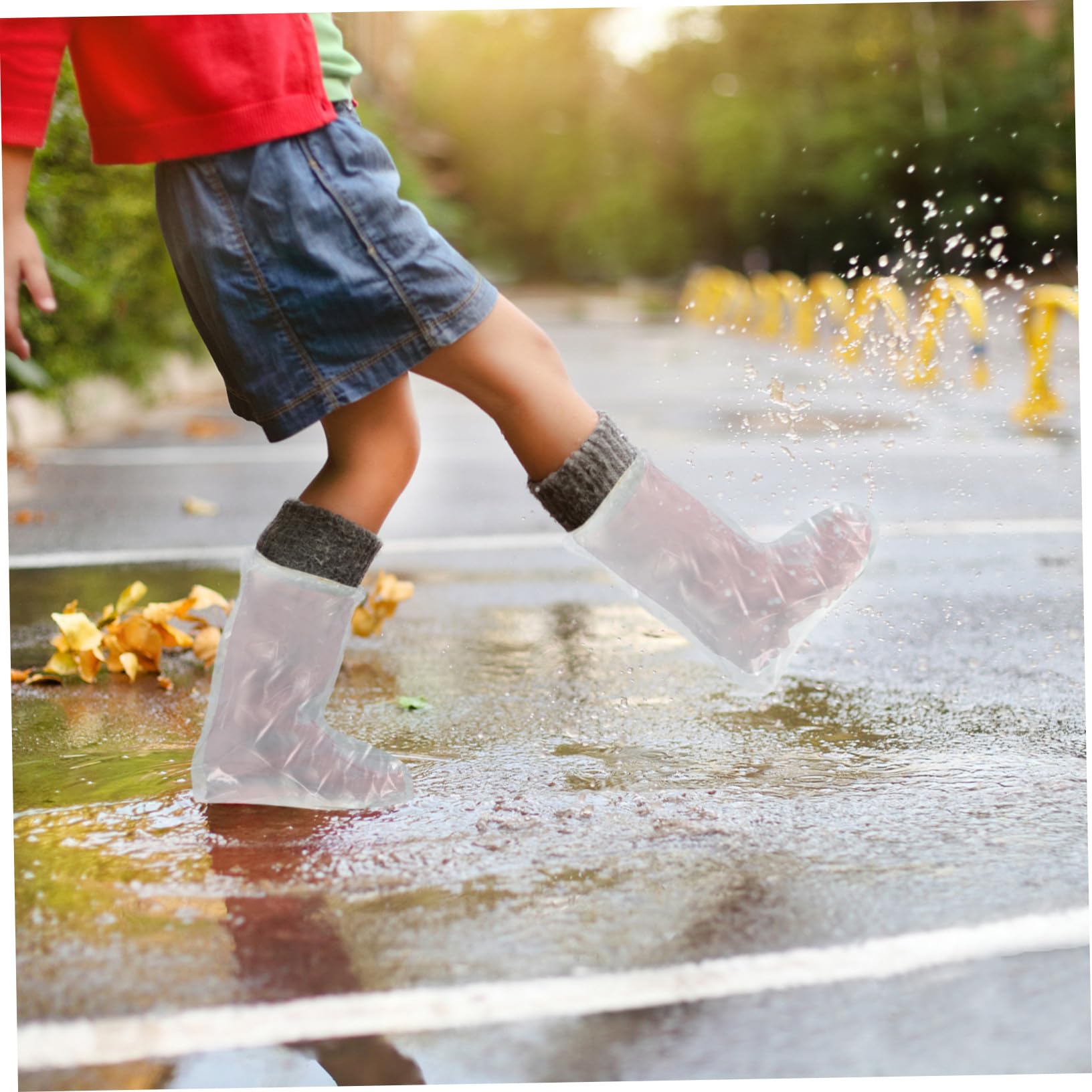 Housse Chaussure Pluie 50 Pièces PE, Couvre-Chaussures Antidérapants
