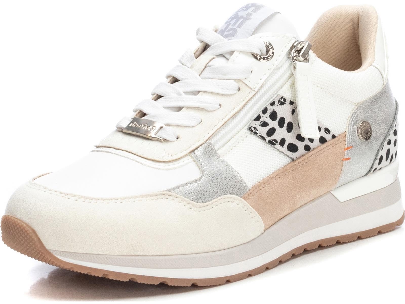 REFRESH Zapatilla Cierre de Cremallera para Mujer, Color: Blanco, Talla: 37