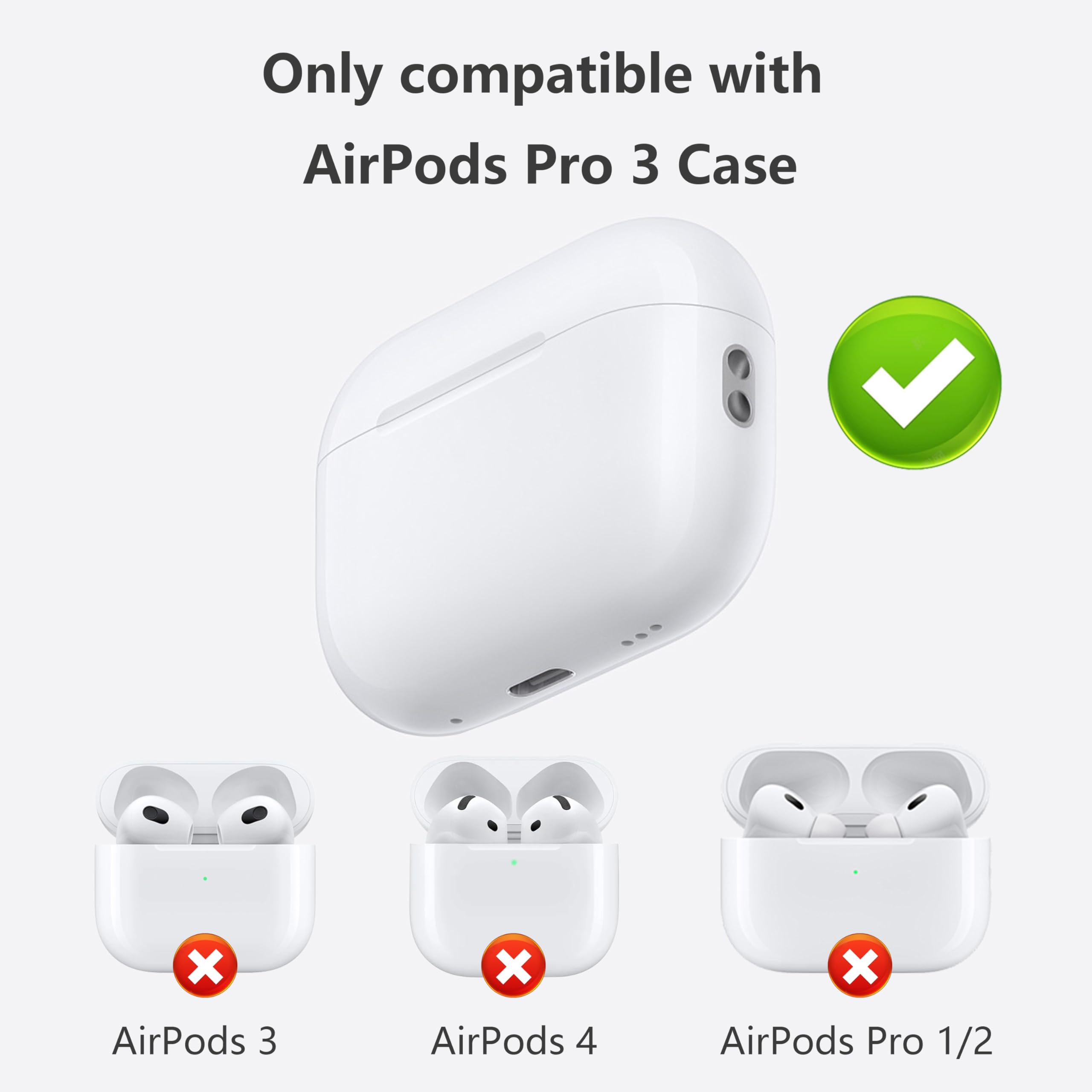 AirPods Pro 3 + AirPods Pro 3 ケース Amazon.com: Case-Mate Airpods Pro 3 Case w/Black Carabiner