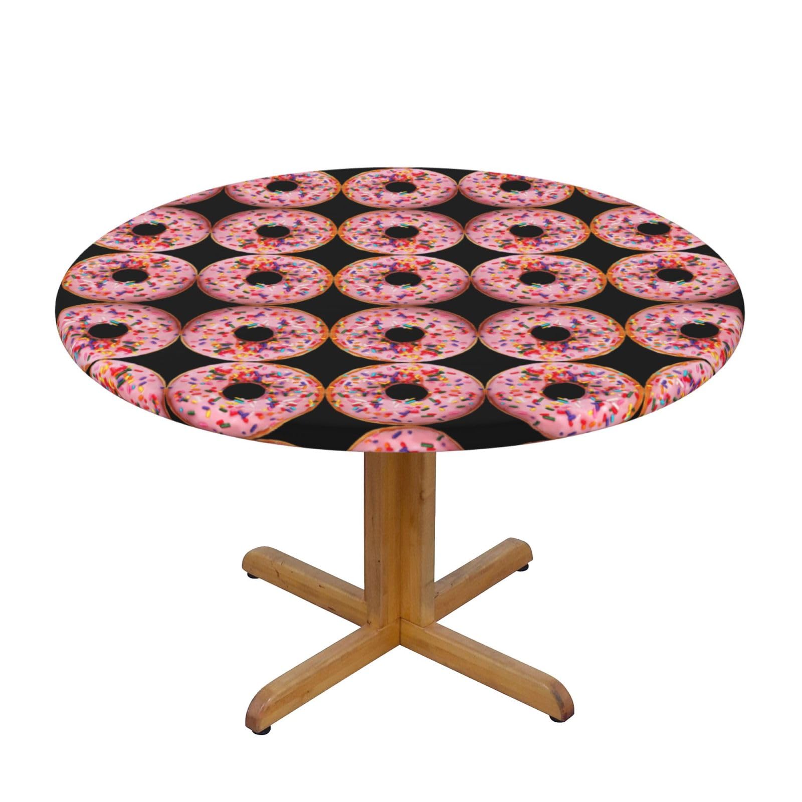 Nappe ronde résistante aux taches et lavable protégeant la table des enfants