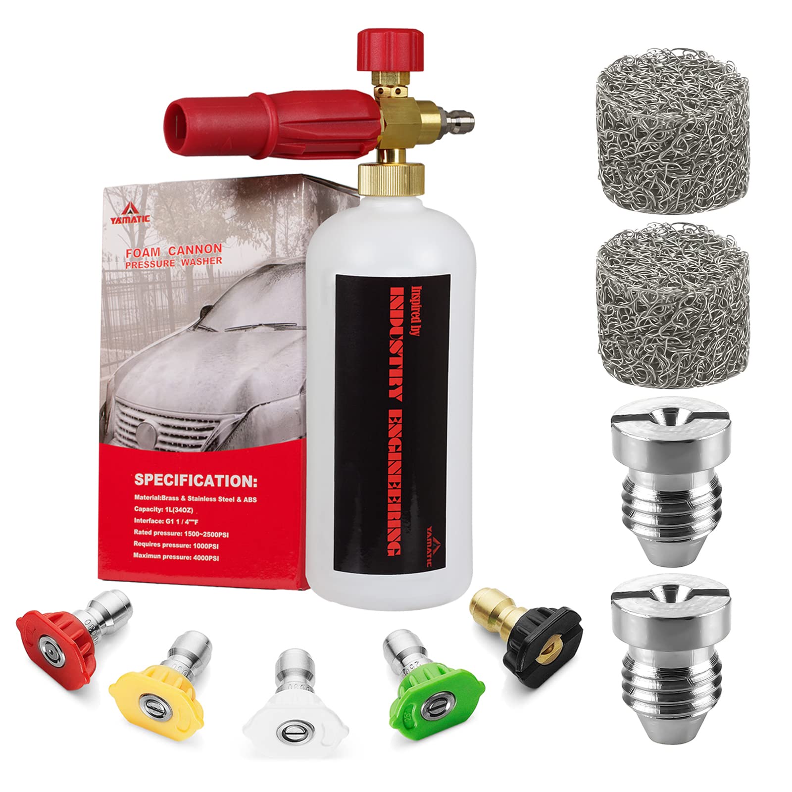 Buy YAMATIC Heavy Duty Foam Cannon Professional Car Wash Pressure