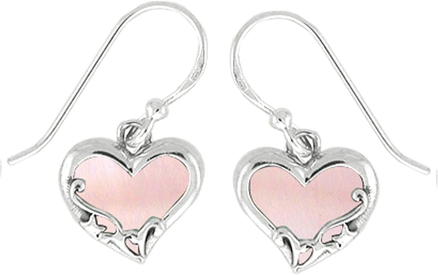 Boma Jewelry Sterling Silver Heart Earrings