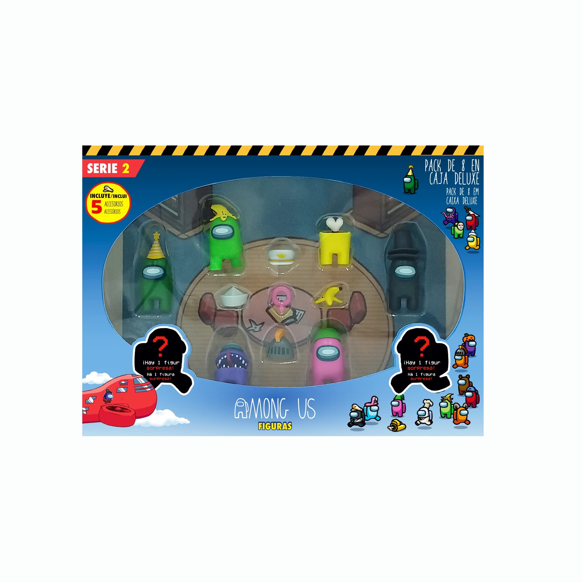 Bizak Among Us S2 Pack of 8 Figures - Half Body (64112270)