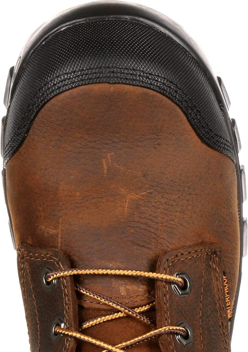 Carhartt Men's Rugged Flex WP 6" Composite Toe Work Boot, Dark Brown Oil Tanned, 10 M US - Image 2