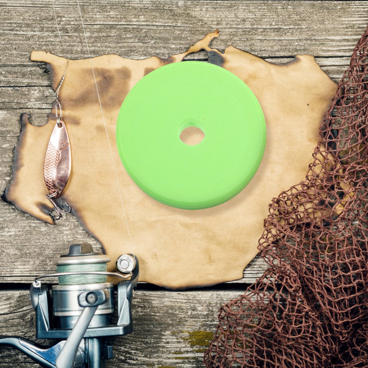VOSAREA 10 Stück Aufwickler Angel Angelschnur rund Schaumstoff Vorfachaufwickler Fishing Werkzeug Schnuraufwickler, Zufällige Farbe