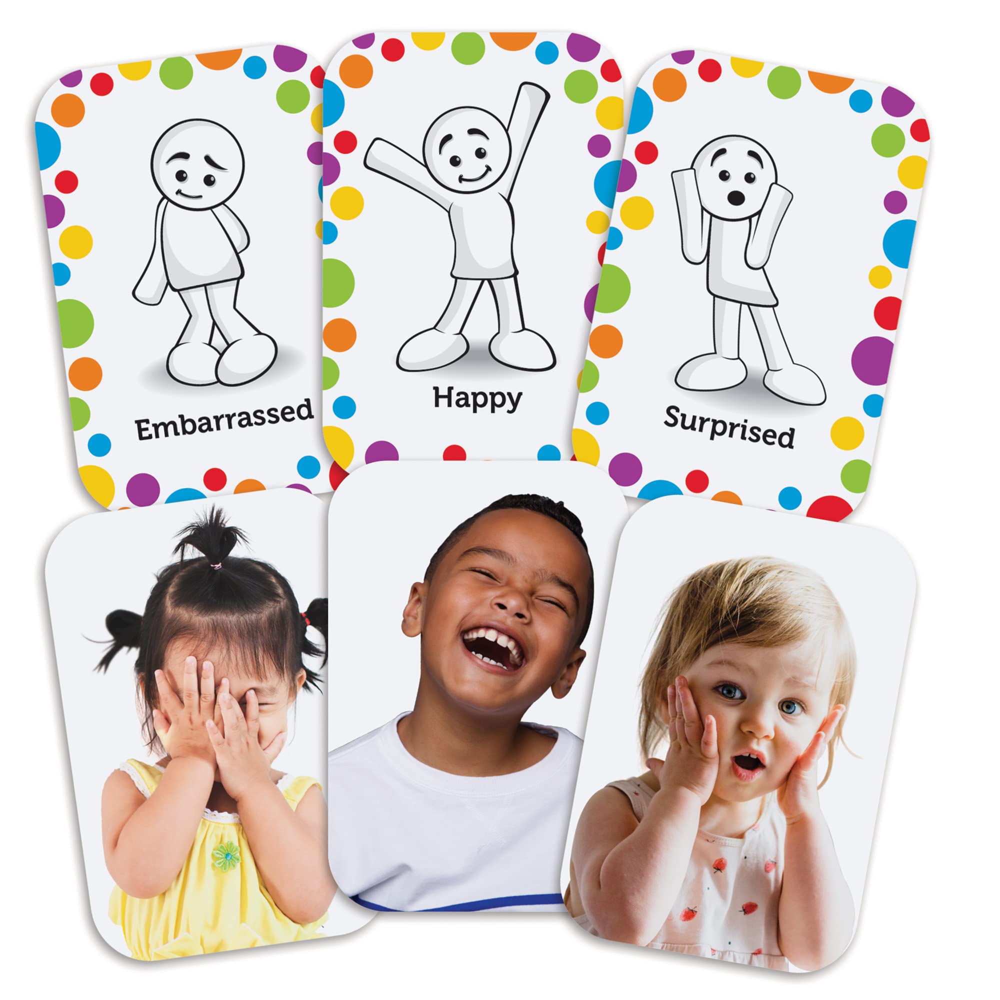 Learning Resources Jeu Émotions Enfants – Kit 54 Pièces Colorées – Tri et Communication – Activité Socio-Émotionnelle 3 Ans+ – Maison & Classe