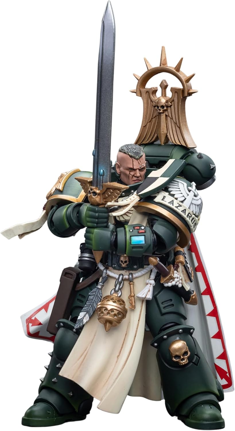 JOYTOY Warhammer 40,000 1/18 Action Figure Dark Angels Master Lazarus Collection Model Birthday Gifts