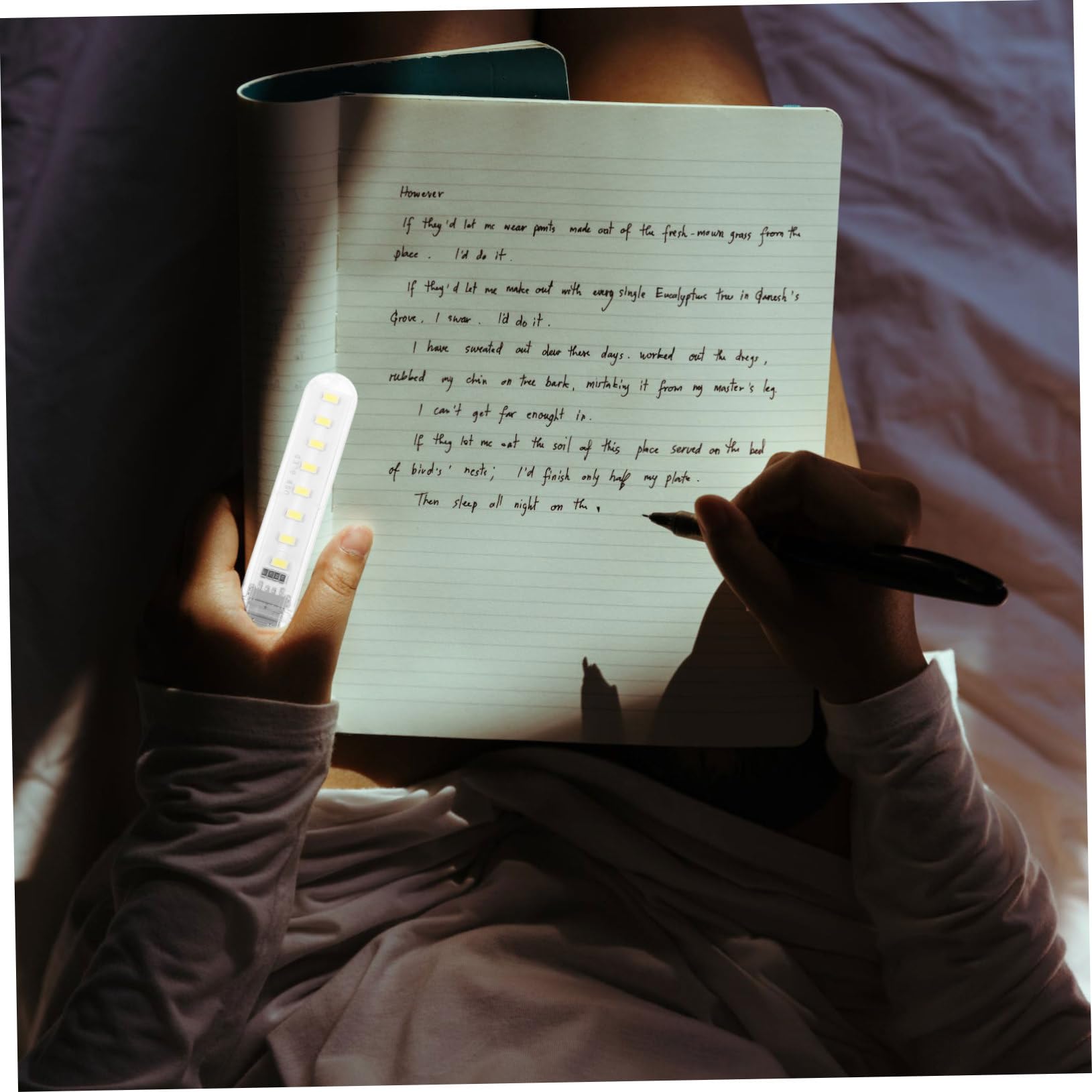 Housoutil Mini USB Night Light Plug Led Light Stick for Camping Reading Baby Nightlight