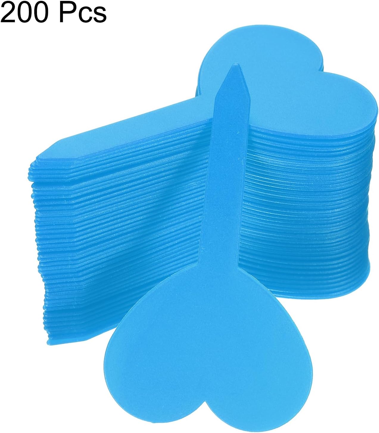 HARFINGTON 200pcs Plastic Plant Labels 3.26" x 1.97" Reusable Waterproof & Sun-Proof Garden Tags for Nursery Potted Herbs Flowers, Light Blue - Image 3